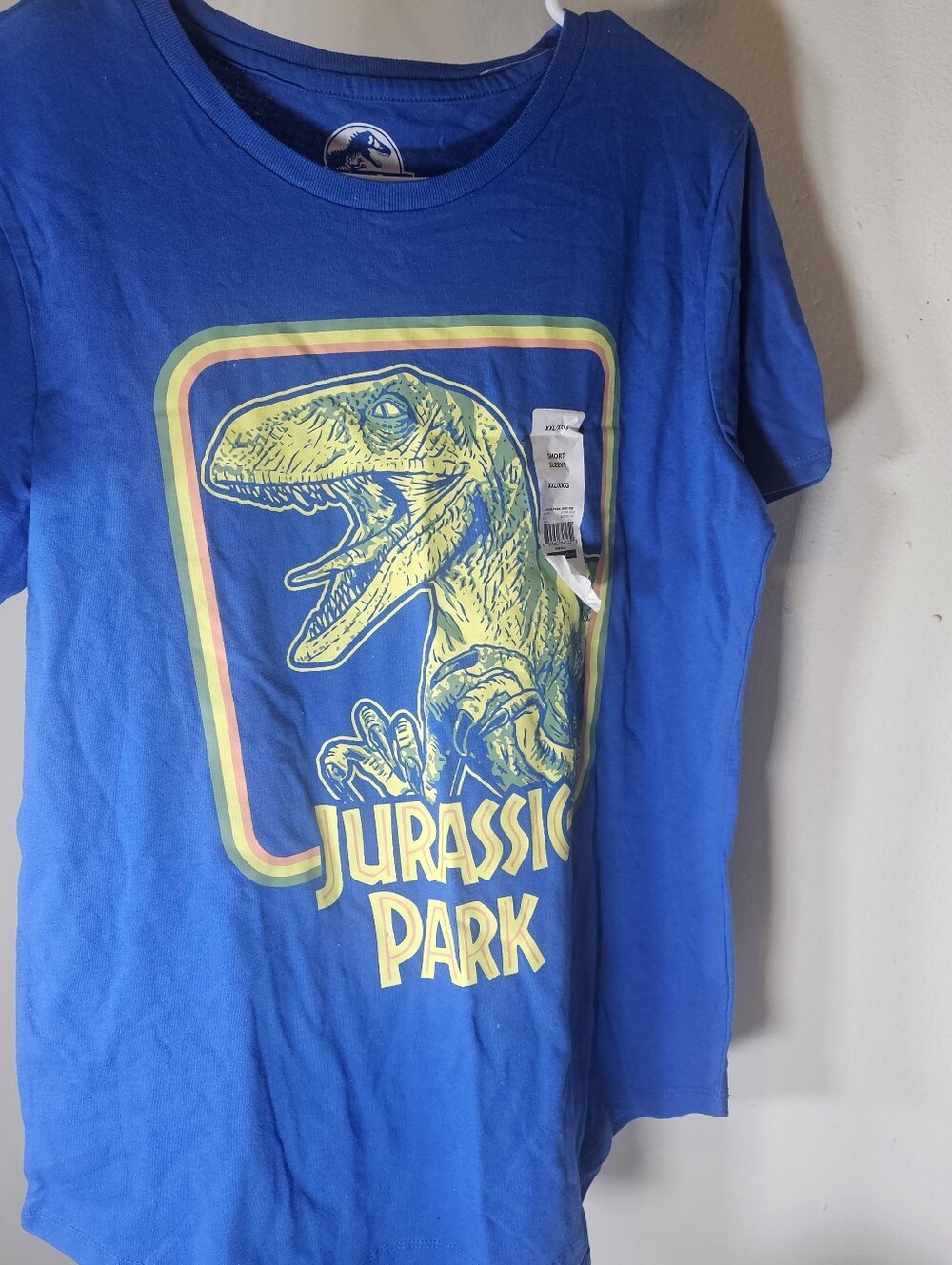 Jurassic Park T-Rex Dinosaur adult  Size XXL - Ultra Blue
